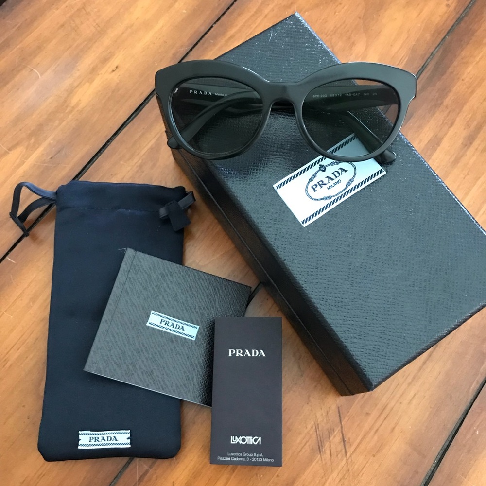 Prada Cateye Women's Black Frame Sunglasses